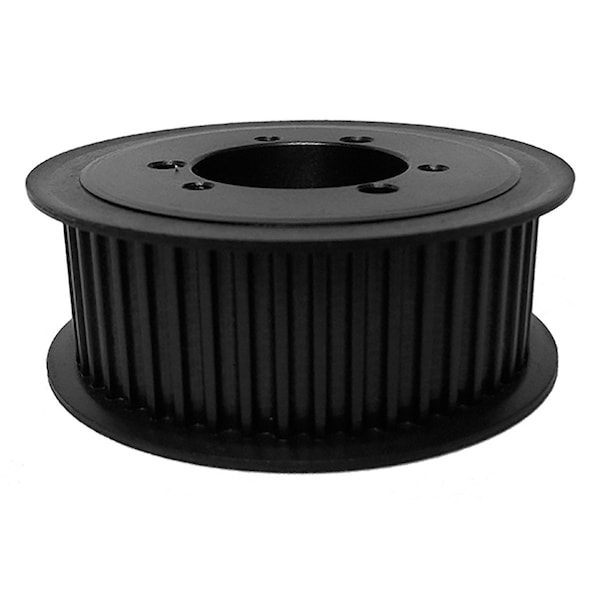 B&B Manufacturing QD64-5M-25, Timing Pulley, Cast Iron, Black Oxide, QD64-5M-25 - main